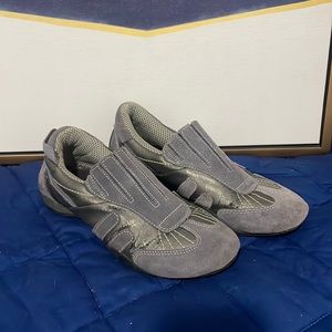 Grey Nine West tennis shoes